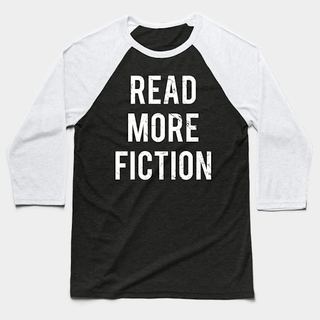 Vintage Read More Fiction Books Baseball T-Shirt by Flippin' Sweet Gear